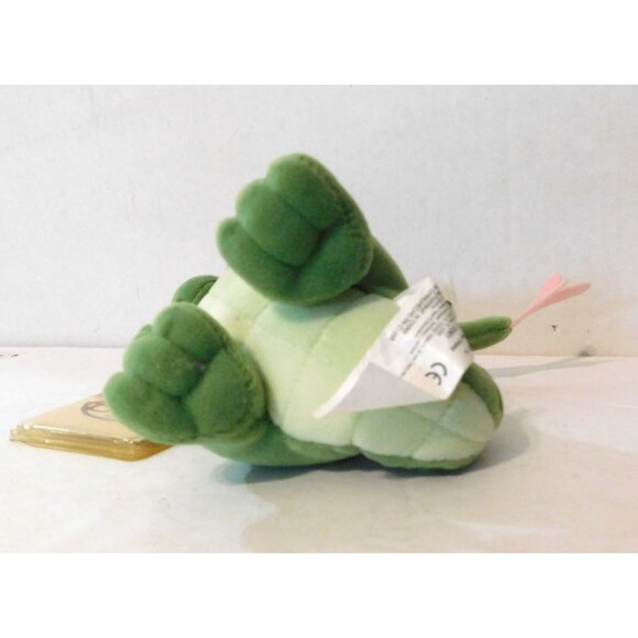 Disney Store Elliott Pete's Dragon Mini Bean Bag Plush 8” Green Pink Wings Tags - Picture 4 of 7